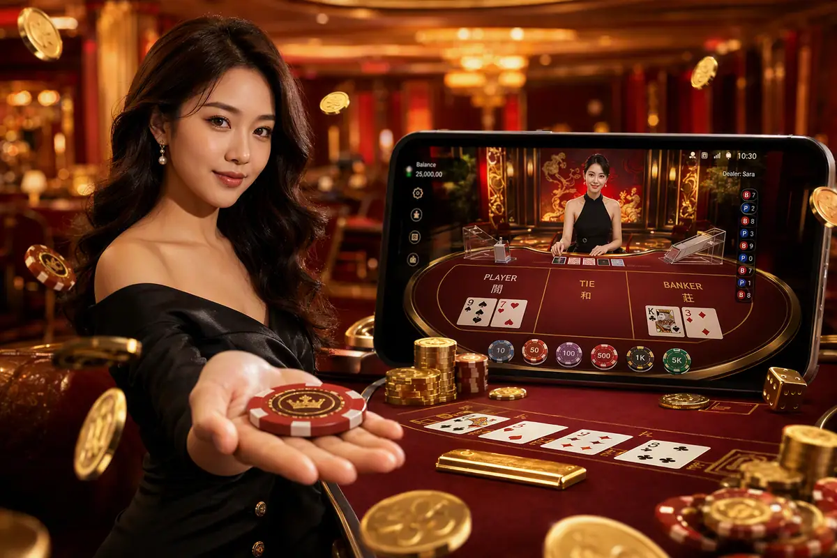 vid49 Live Baccarat Table Gameplay